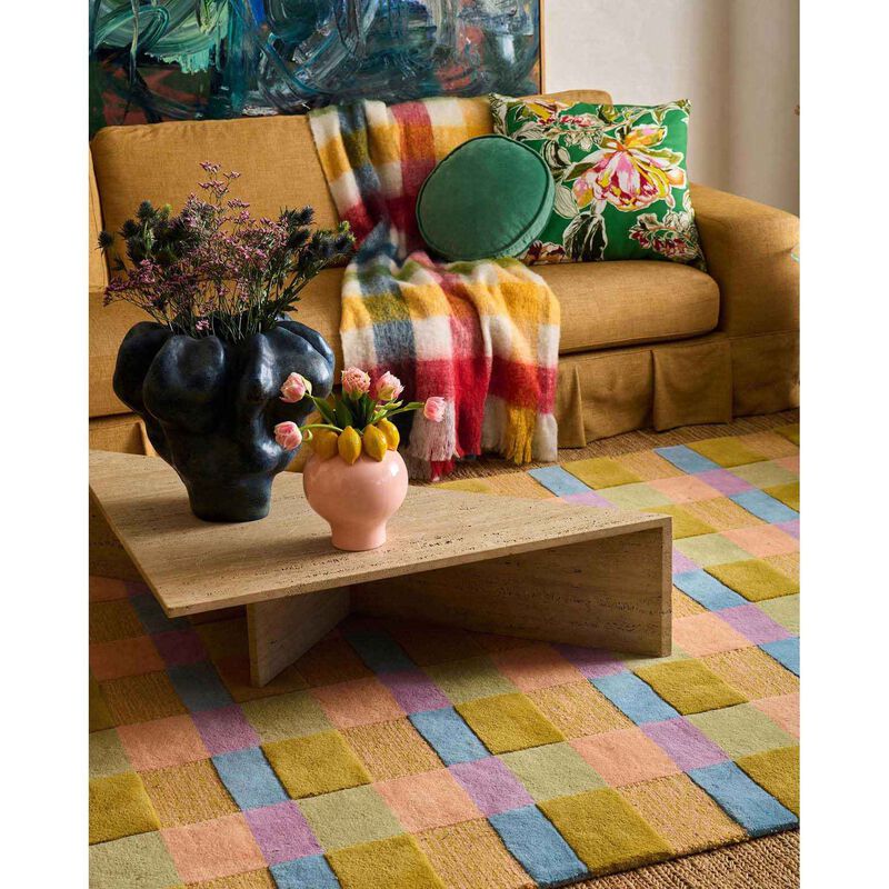 Kip&Co Somerset Green Embroidered Cushion image number 3